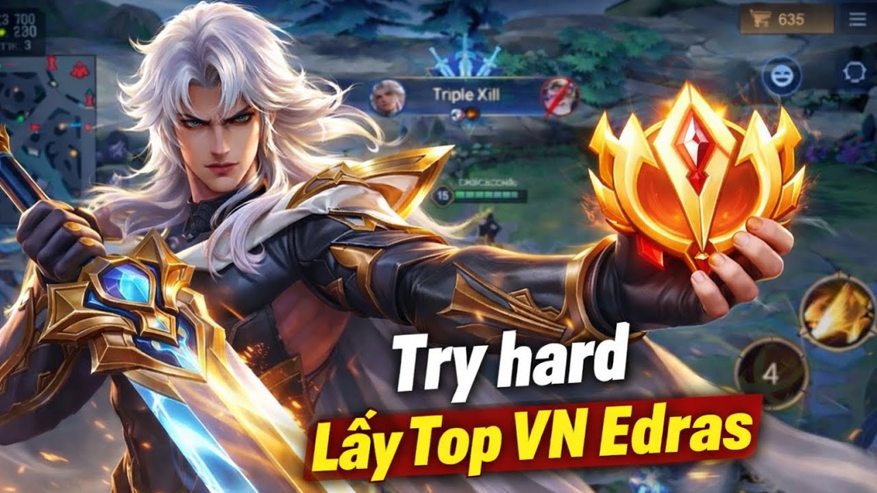 T&ocirc;i Phải Lấy Top VN Edras V&agrave; H&agrave;nh Tr&igrave;nh Truyền Cảm Hứng Chơi Edras Của GodSkill | Aov | Rov