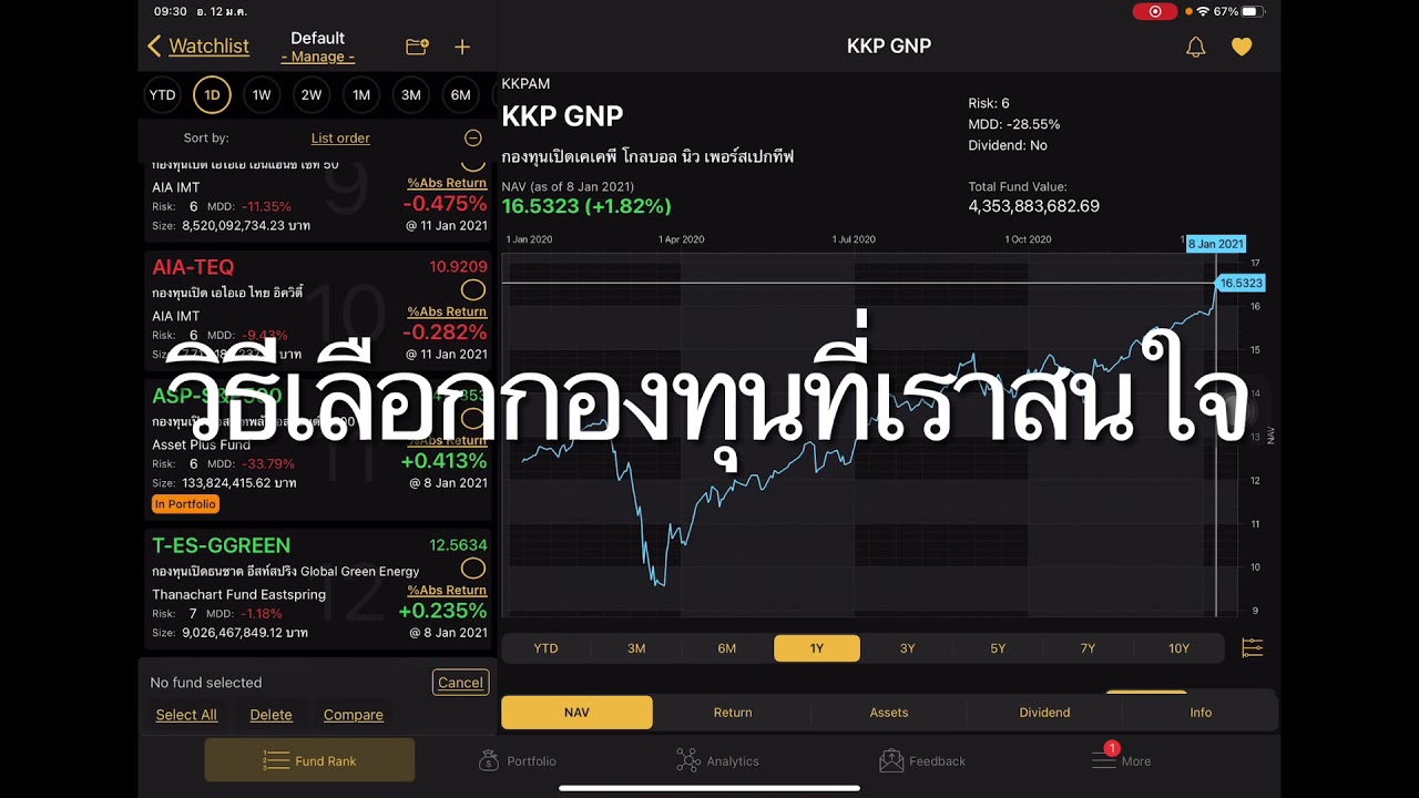 เลือกกองทุนที่สนใจ ตัดสินใจซื้อผ่าน Phillip Fund SuperMart