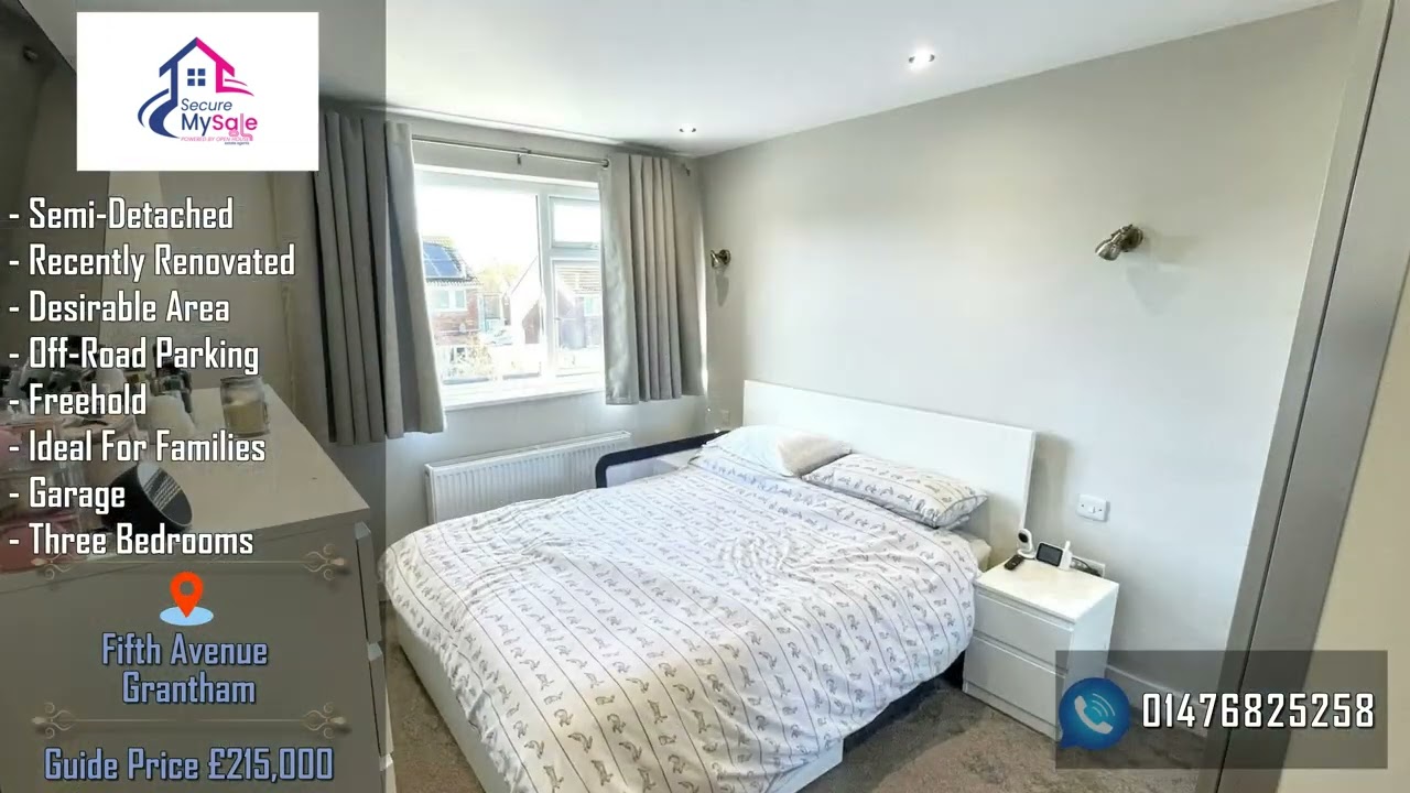 Superbly presented and renovated Semi Detached family home for sale on Fifth Avenue Grantham
