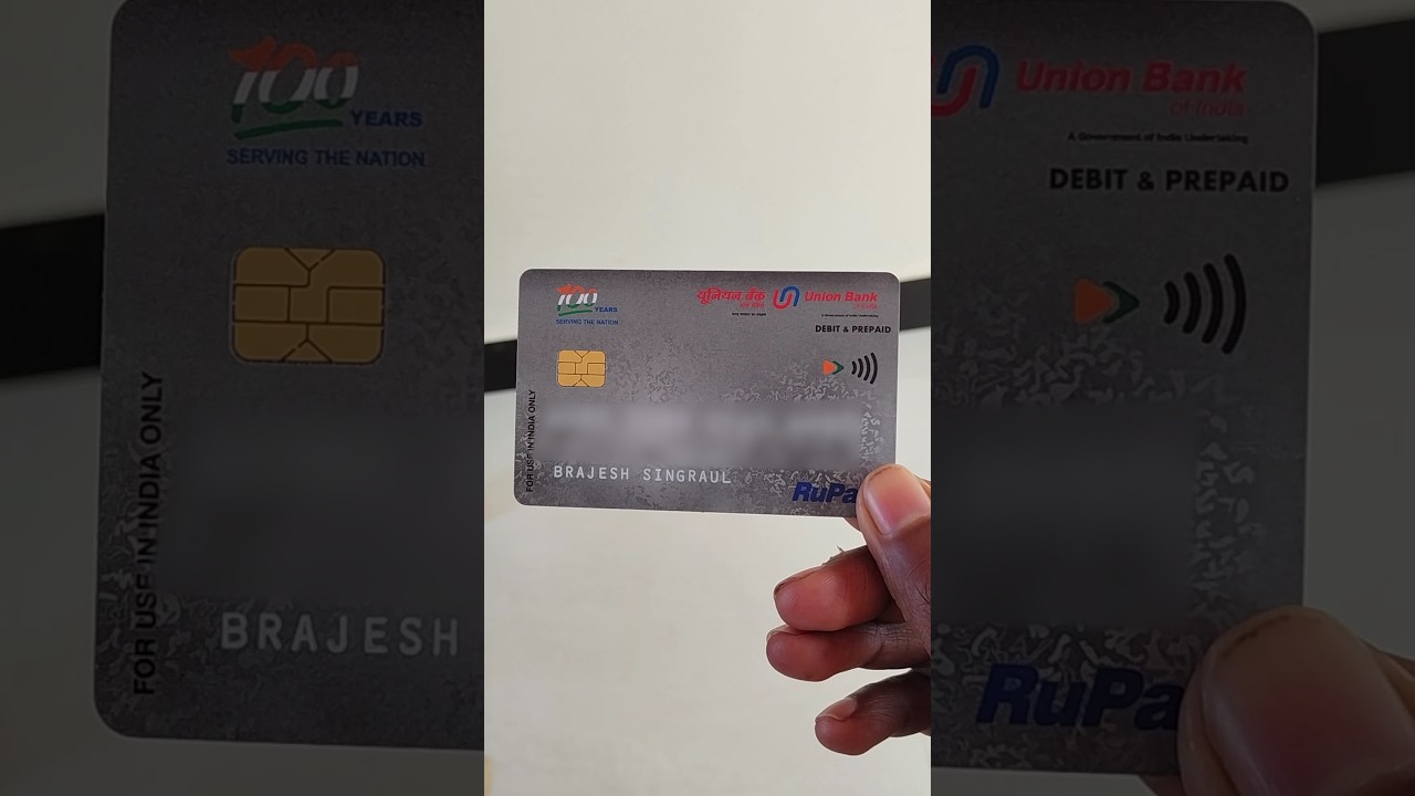 Распаковка дебетовой карты Union Bank | Генерация PIN-кода для банкомата Union Bank