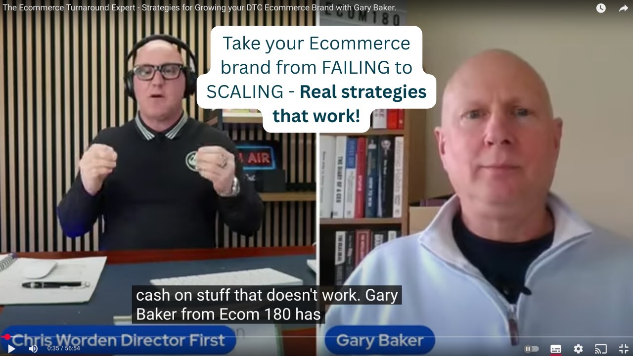 The Ecommerce Turnaround Expert - Strategies for Growing your DTC Ecommerce Brand with Gary Baker.