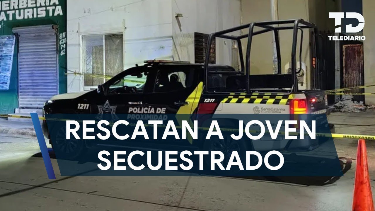 Rescatan a joven privado de la libertad por amigos en Santa Catarina; fue golpeado
