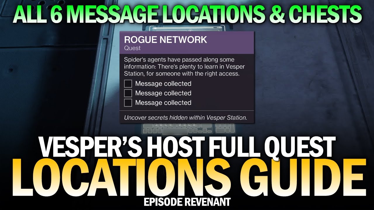 Rogue Network Complete Quest Guide - Vesper's Host Dungeon, All Messages, Chests & Key Locations
