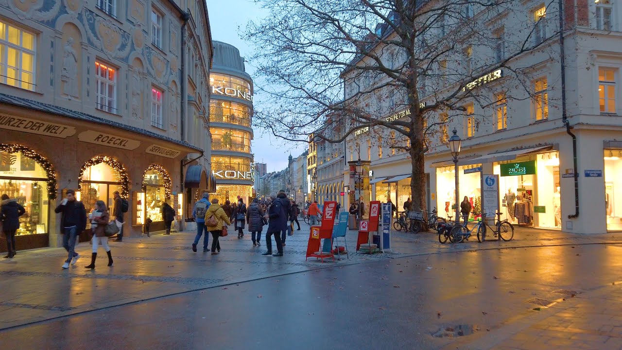 MUNICH Walking in Sendlinger Street Winter 2021