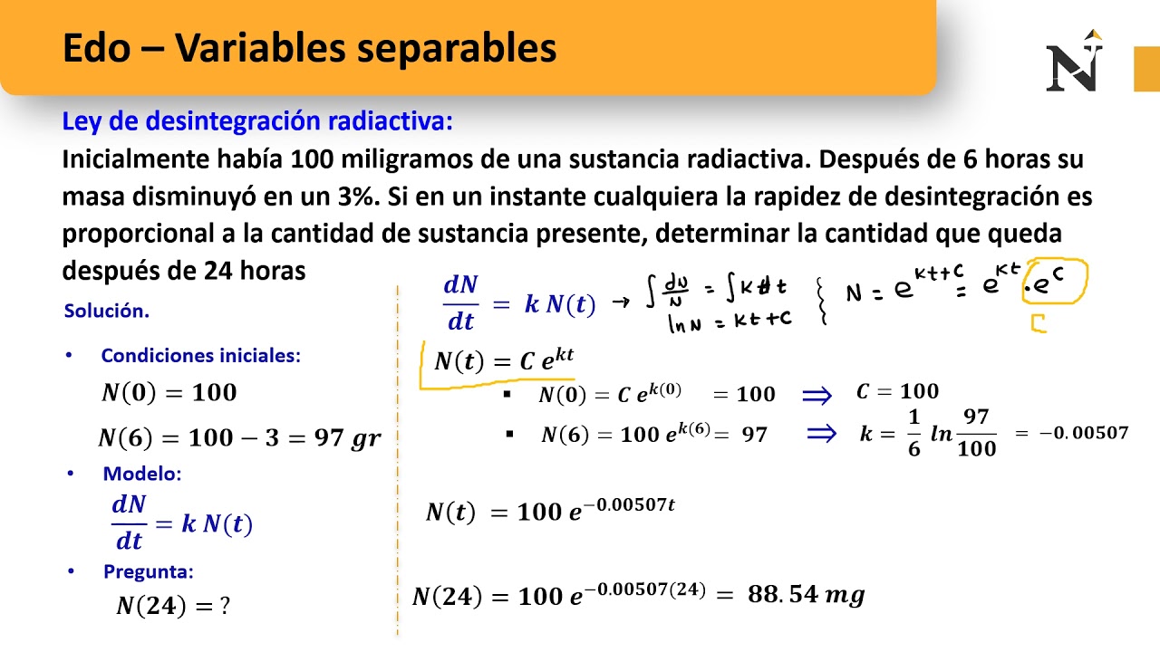 S12-Aplicaciones EDO Variables separables