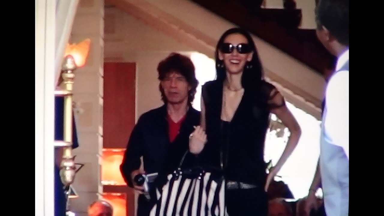 'L'Wren Scott & Mick Jagger in Amsterdam.