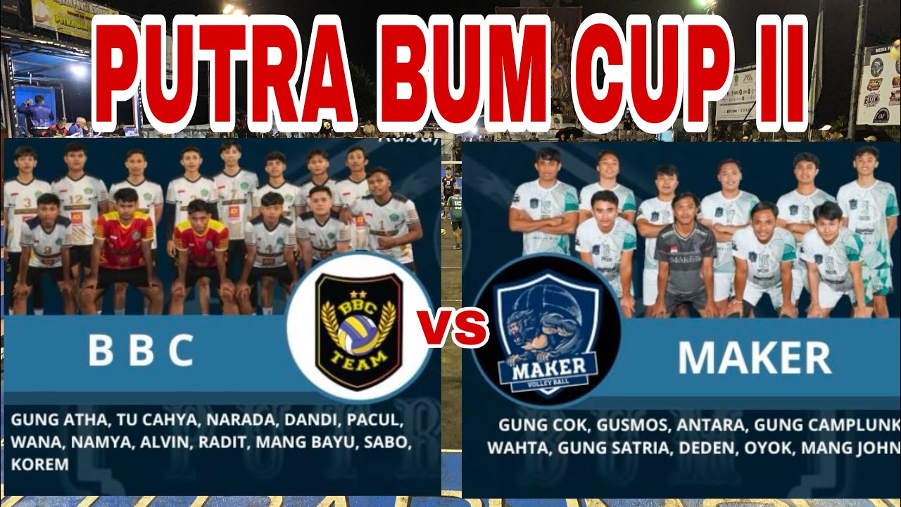 EMOSI😱LAGA PENENTUAN🔥MAKER VS BBC SKOR IMBANG‼️PTR BYM CUP II‼️@VOLIMANIABALII 