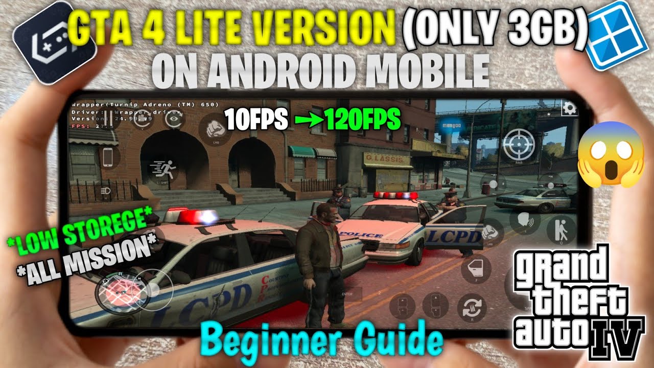 GTA 4 Super Lite (3GB) On Android | Winlator Full Setup & Smooth Gameplay Tutorial