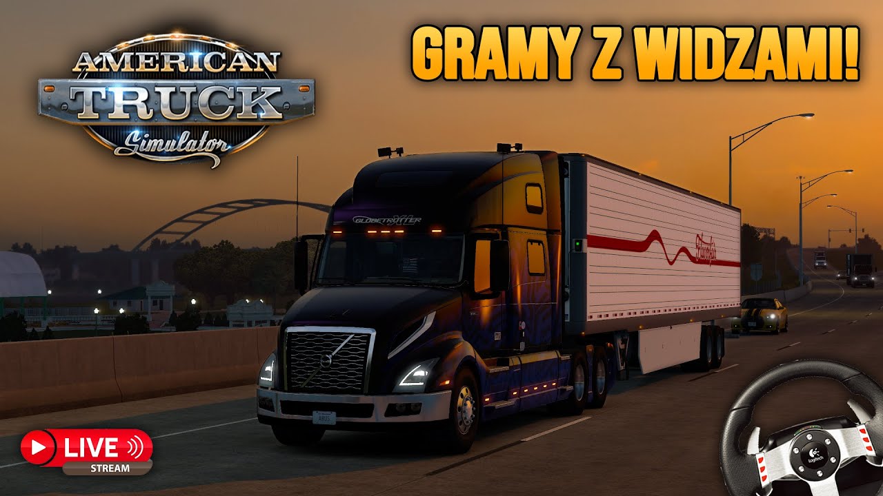 🔴 LIVE: American Truck Simulator 🚛 Samotna trasa przez stan Louisiana! 🌲| #ats