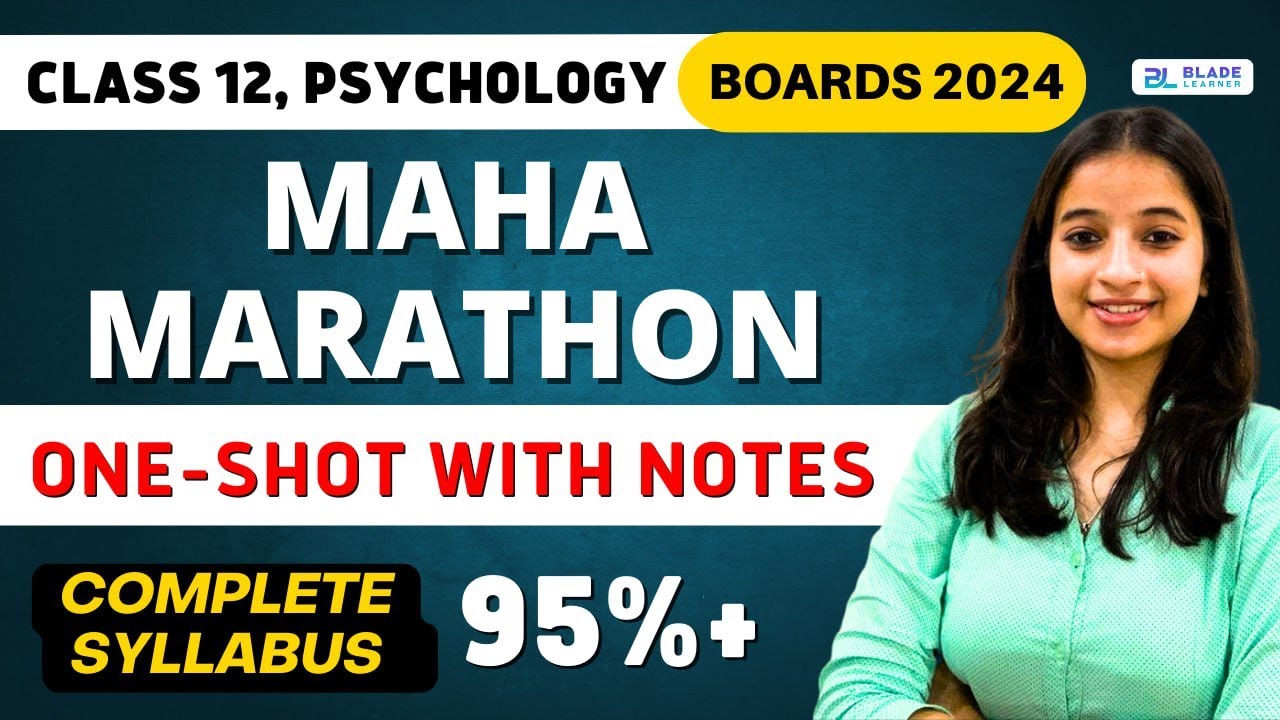 Full Syllabus Revision Class 12 Psychology | Boards 2024 #boards2024