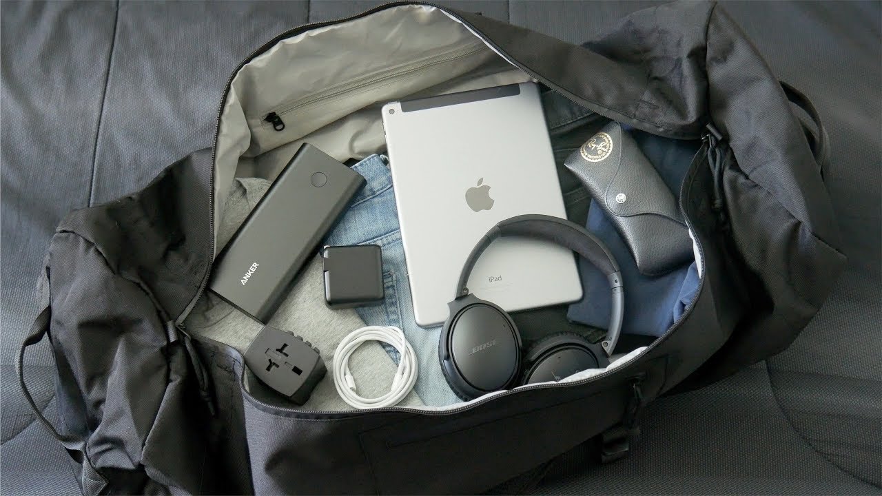 What's In My Summer Tech Travel Bag! (Long Trips) Piorama B3 Adjustable Backpack