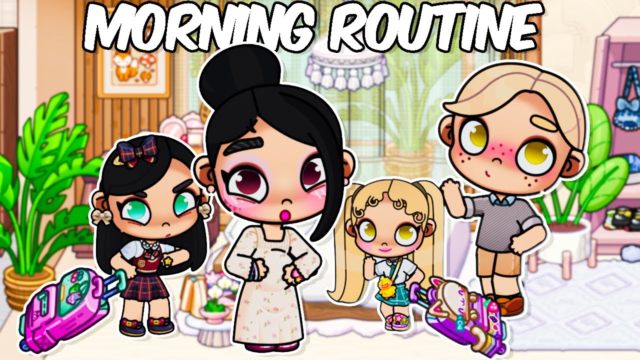 BADDIE ENCEINTE MORNING ROUTINE AVEC TOUTE LA FAMILLE RECOMPOSÉ DANS AVATAR WORLD