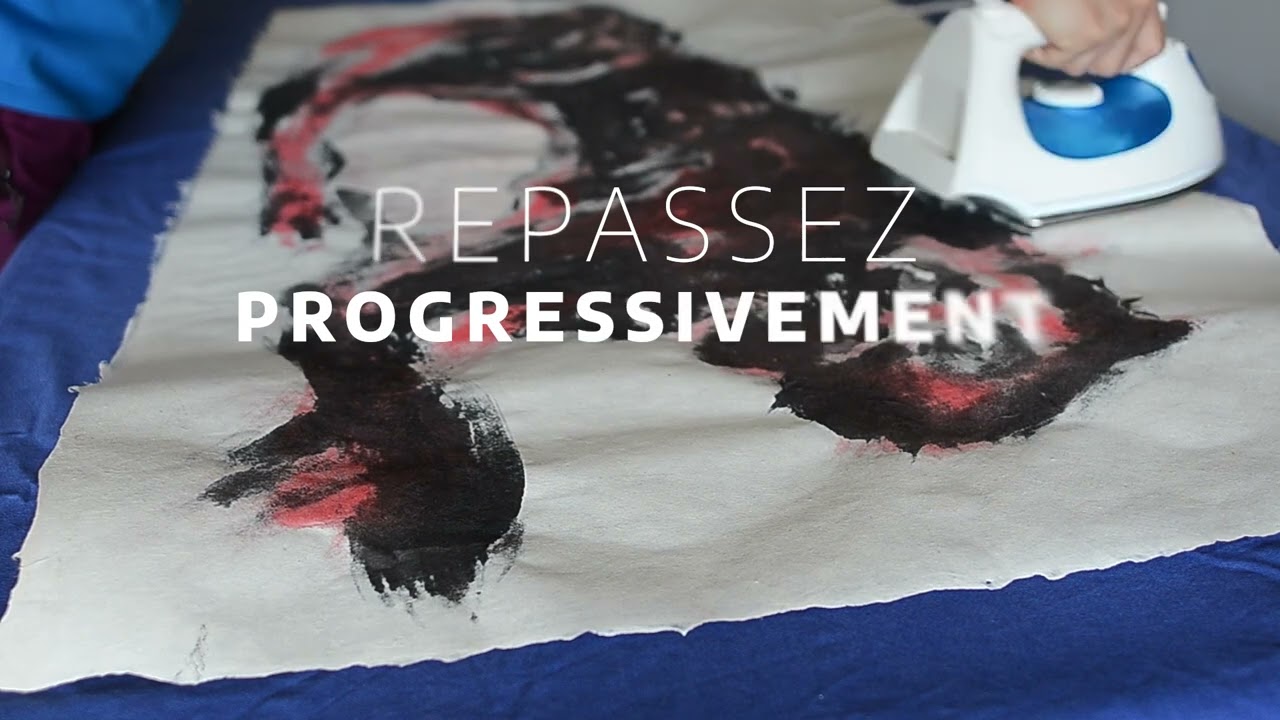 Repasser un papier gondolé (ironing curled paper)