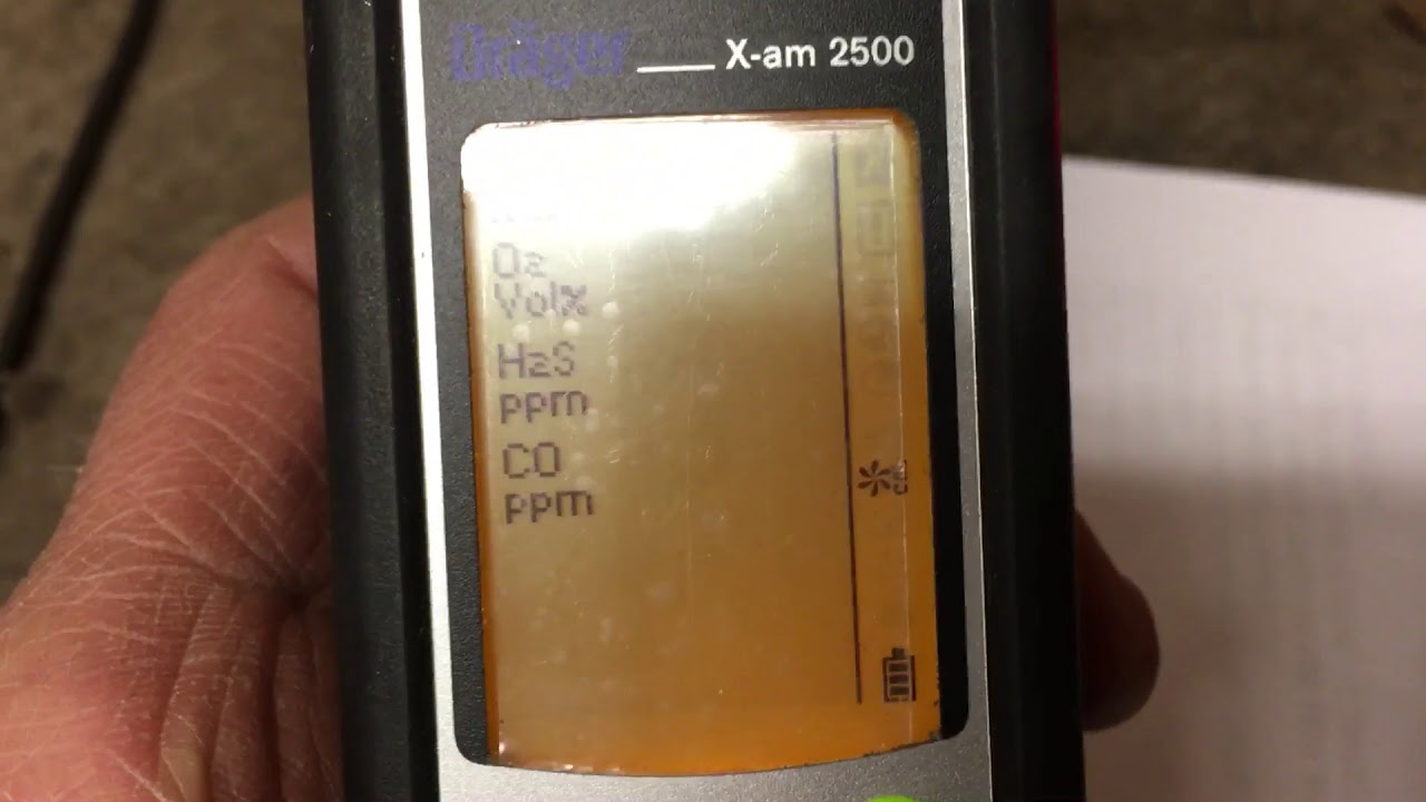 Draeger X-am 2500 Turning it On / Off and Performing Fresh Air Calibration