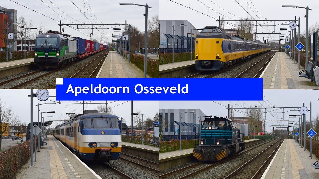[4K] Traintraffic // Treinen in Apeldoorn Osseveld