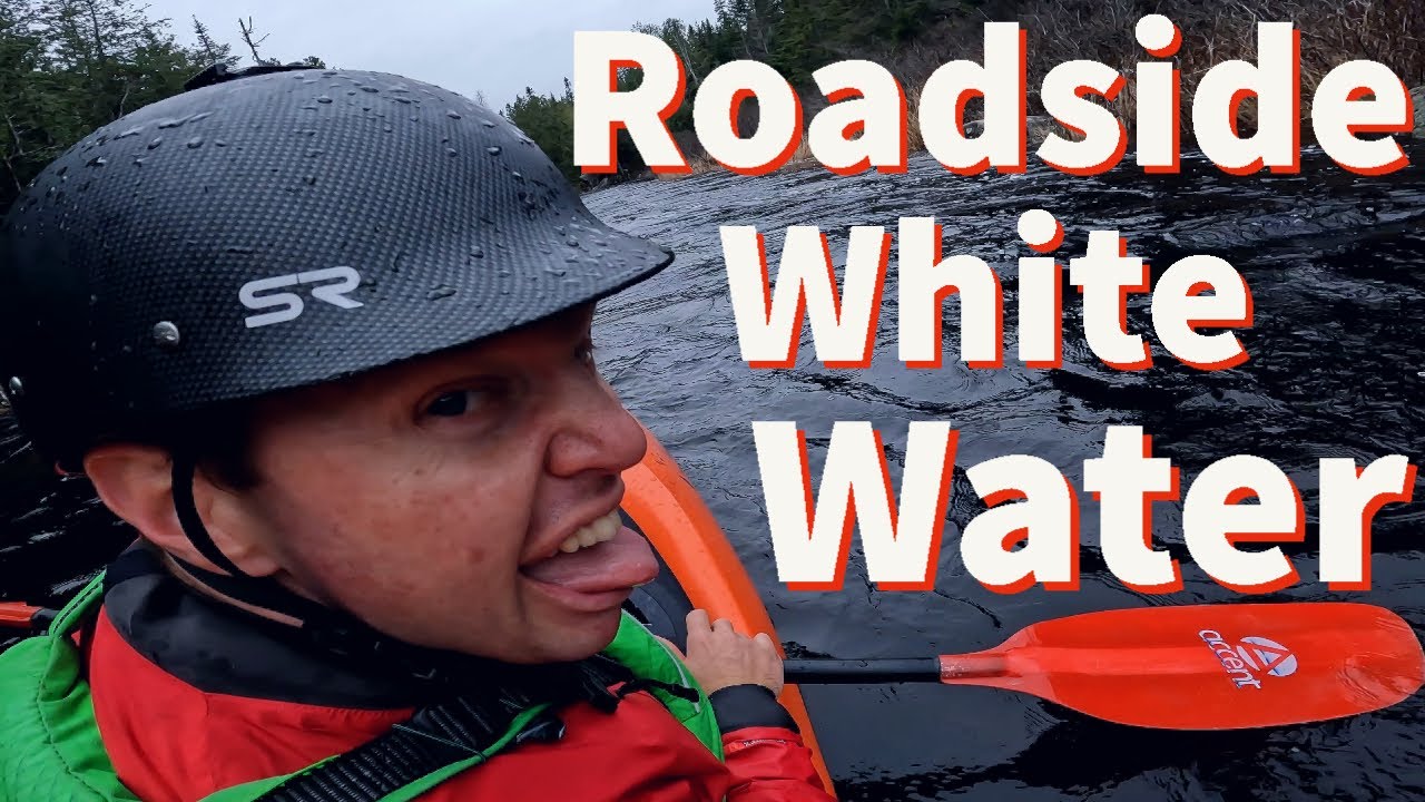 Kayak East Branch River Class 2 beginner white water shot on GoPro 10 and DJI Mini 2