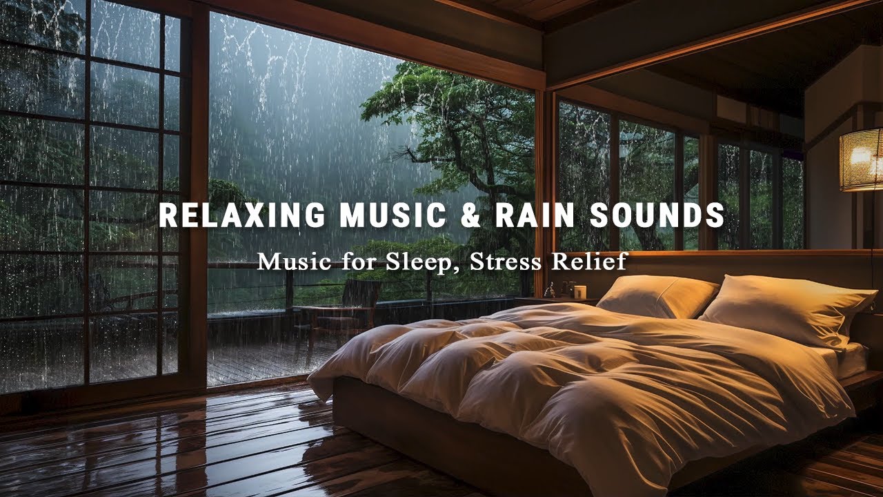 3 Hours Relaxing Sleep Music with Rain Sounds – Fall Asleep Faster and Feel at Ease