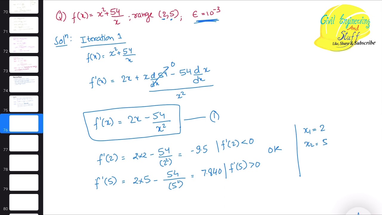 Bisection Method with numerical example | Optimization Techniques