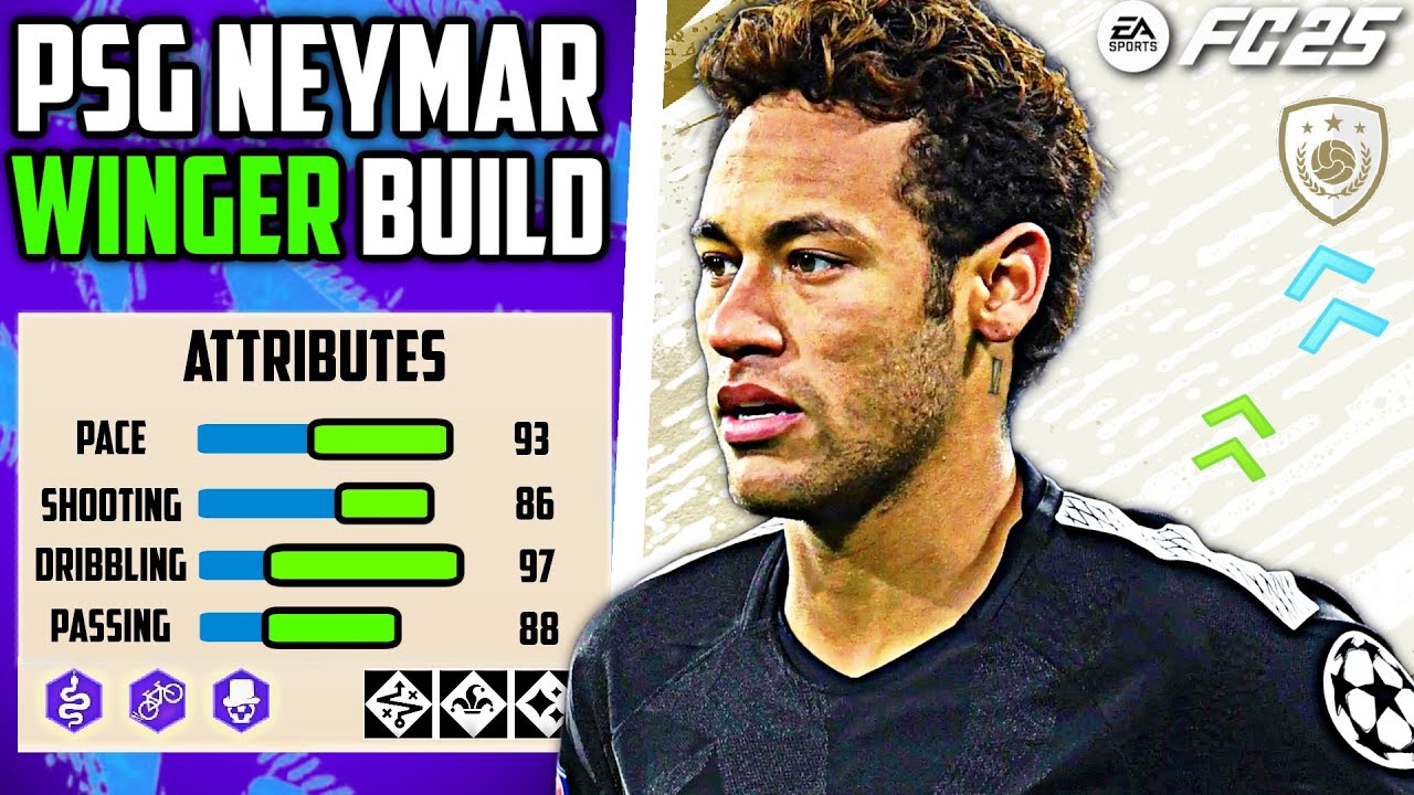 ЛУЧШИЙ ИГРОВОЙ МАСТЕР ПСЖ НЕЙМАР МЛАДШИЙ ВИНГЕР СТРОИТ EA FC 25 Pro Clubs