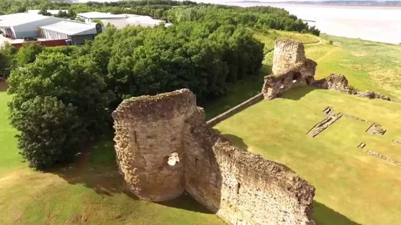 DJI Phantom 3 Advanced flight around Flint Castle