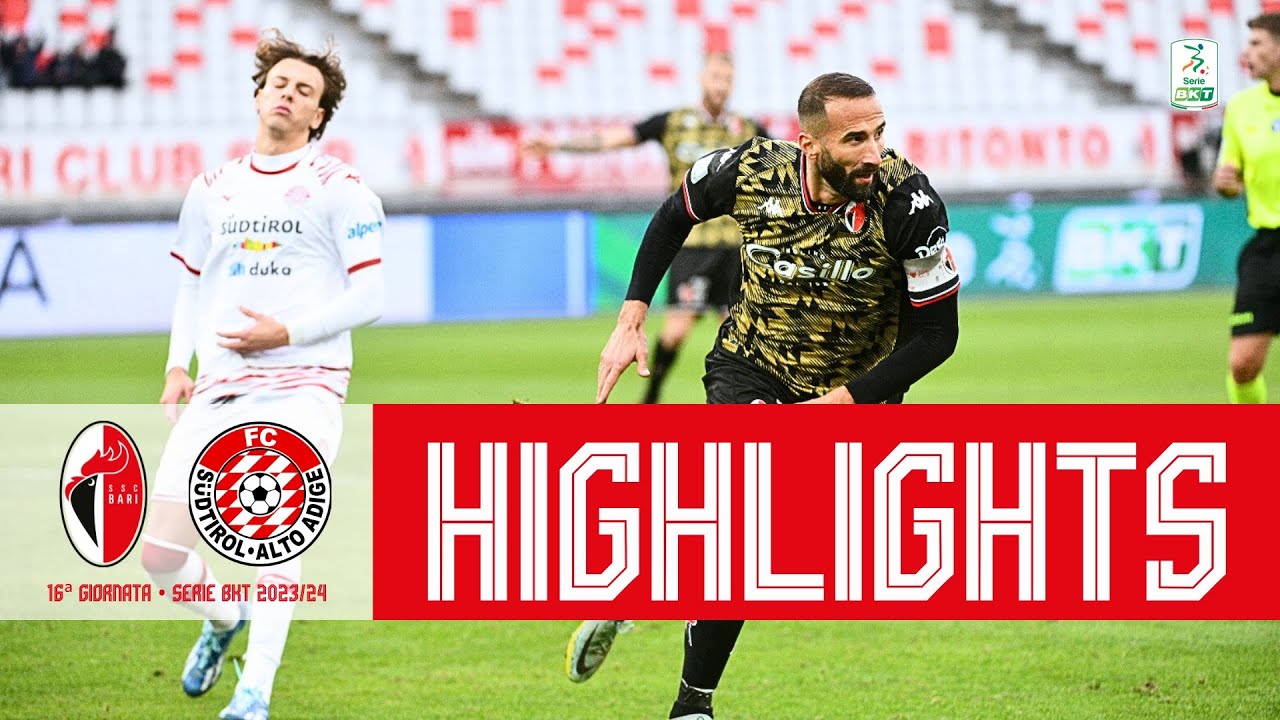 Bari-Sudtirol 2-1 | Serie BKT Highlights 2023-24