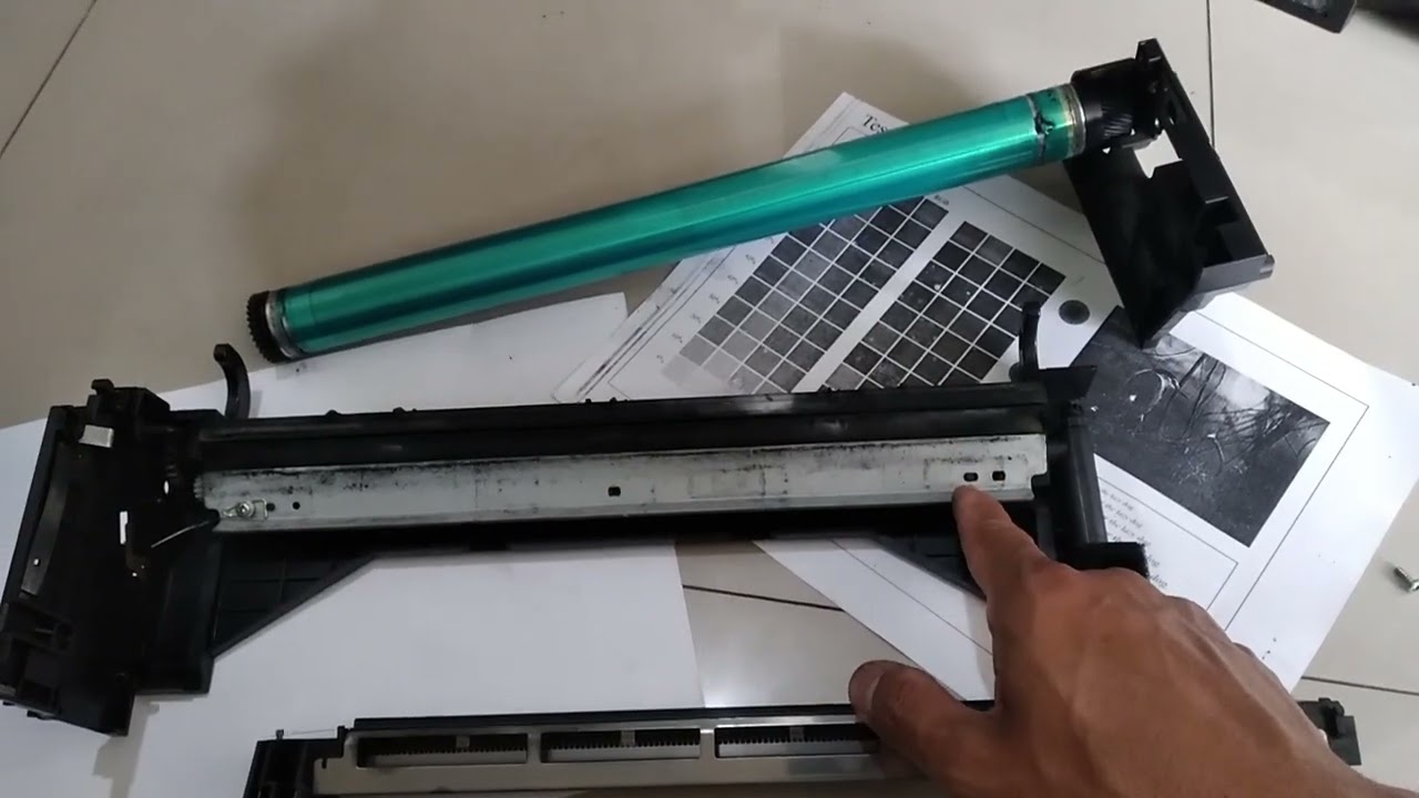 cara ganti OPC DRUM dan karet CLEANING BLADE mesin foto copy Bizhub 283 /282