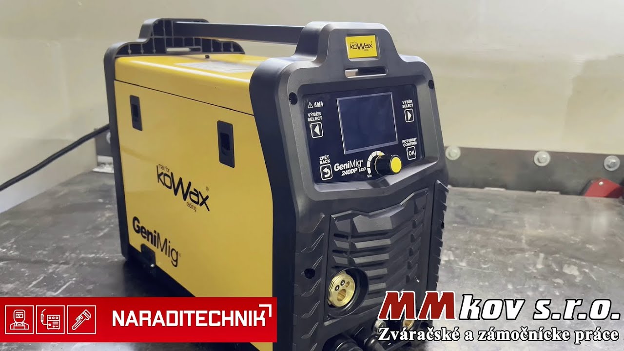 Test zváračky KoWax GeniMig 240DP
