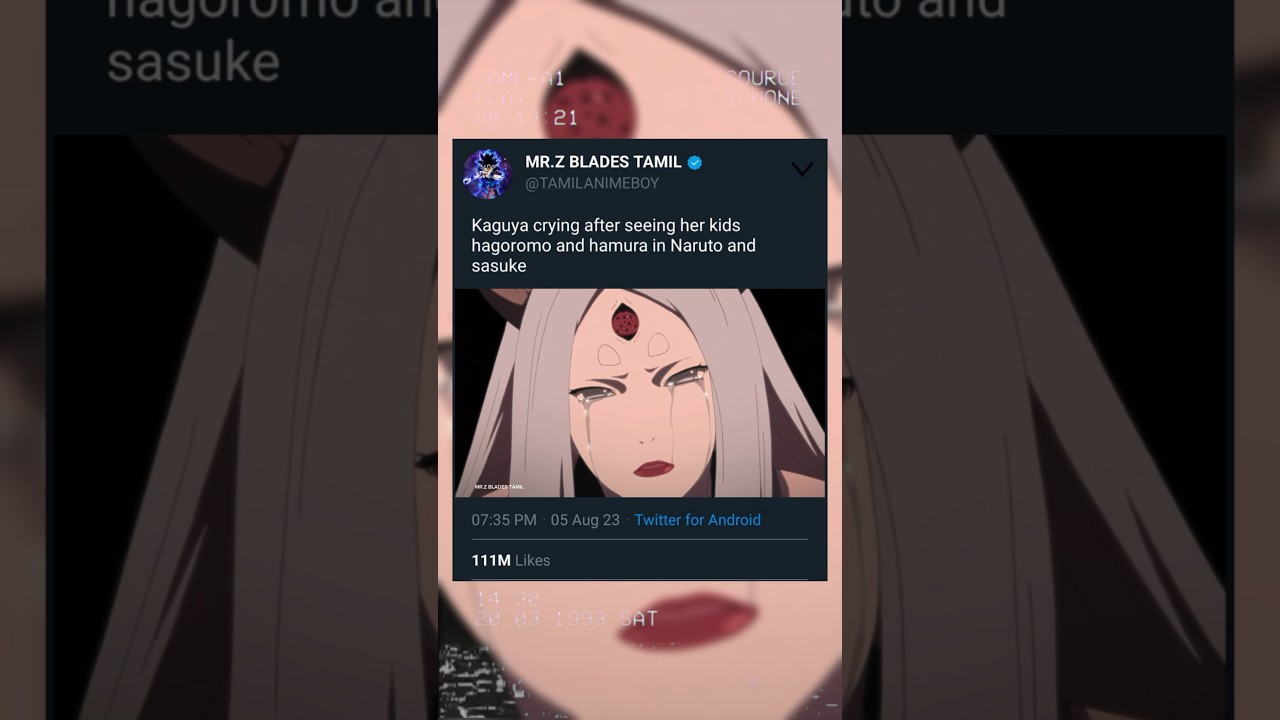 Kaguya seeing her son&rsquo;s in naruto and sasuke #naruto #trendingshorts #anime