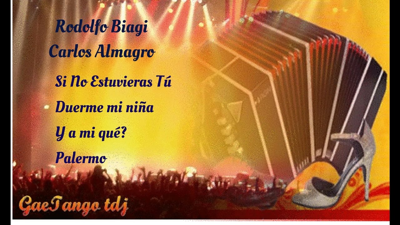 Tanda di tango Rodolfo Biagi Carlos Almagro   1962
