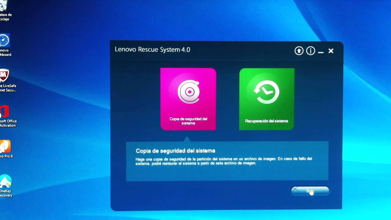 Copia de Seguridad Lenovo C365 sistema y datos y recuperación Full backup restore recovery