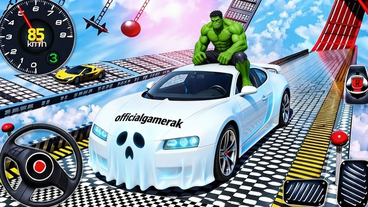 Superhero Mega Ramp | Extreme Stunts Impossible Jump & Perfect Landing | Android Gameplay