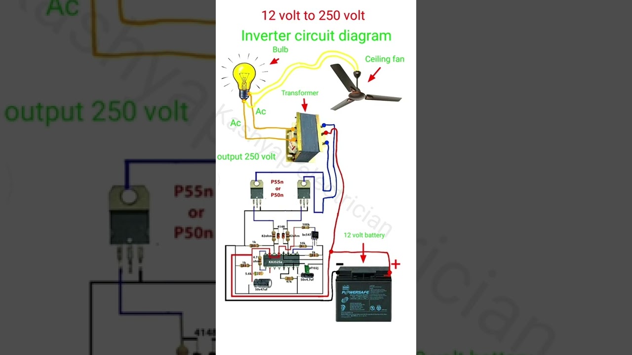 How to power inverter 12v 220v #inverter circuit diagram   , सर्किट डायग्राम इनवर्ट