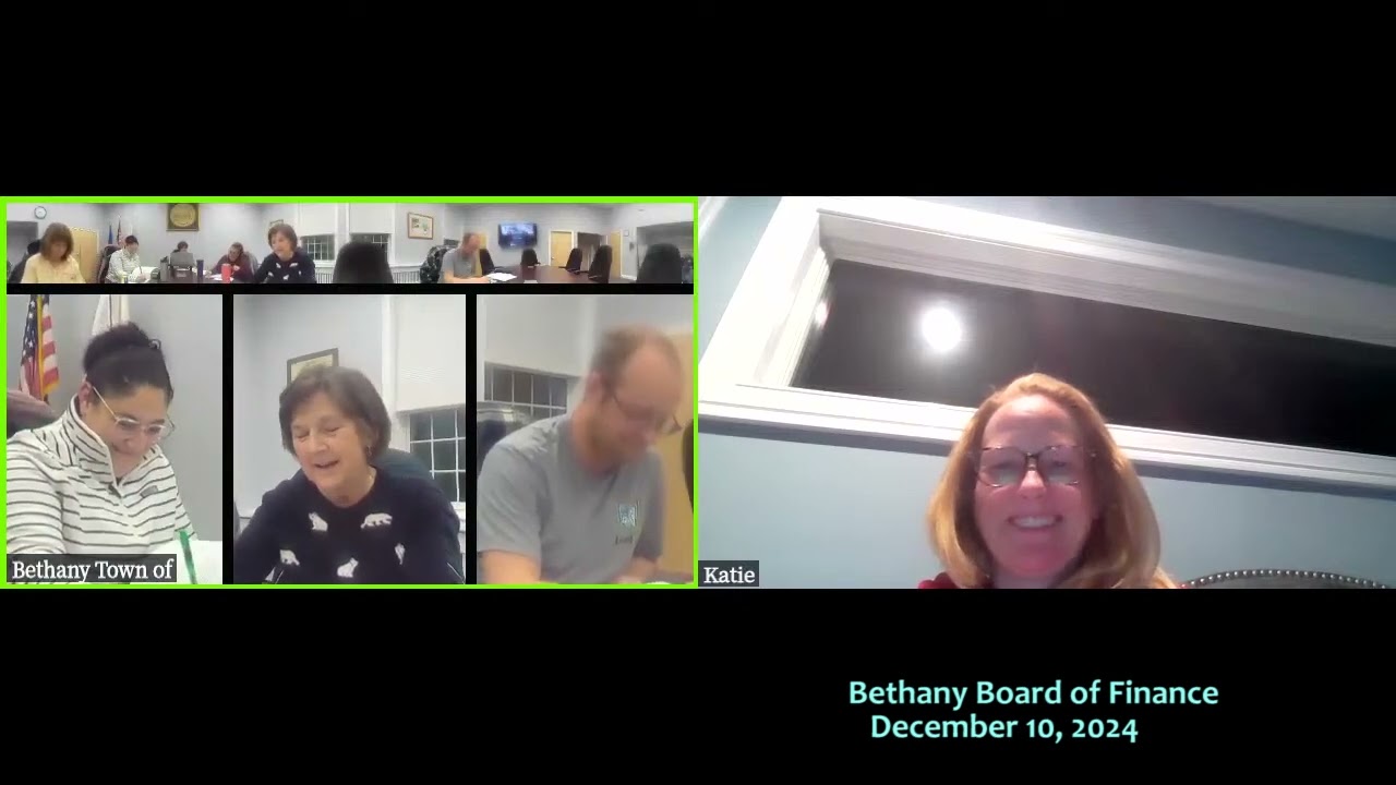 Bethany Board of Finance - 12/10/24