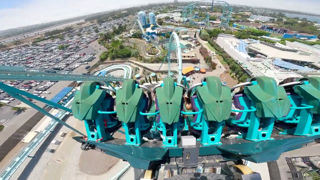Emperor On-Ride Hyperview Hypersmooth 5.0 Back Row Summer Day 4K POV, SeaWorld San Diego (7/20/2024)