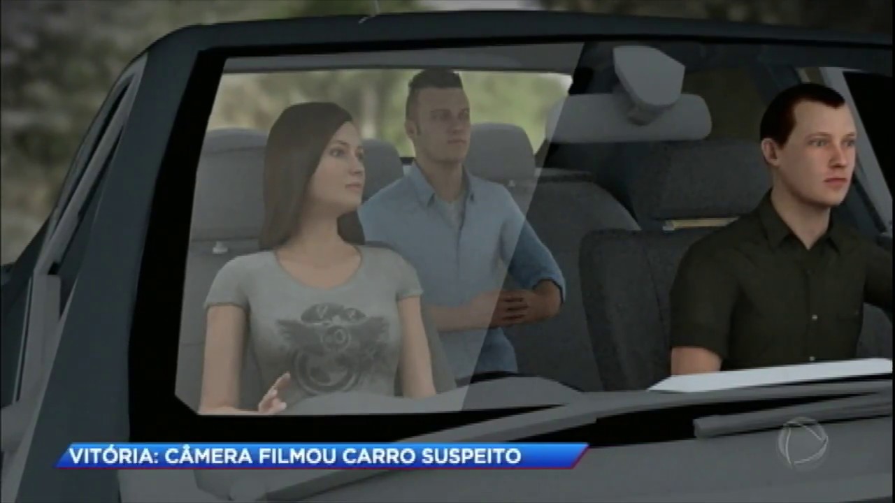 Câmera de segurança flagrou carro suspeito em caso Vitória