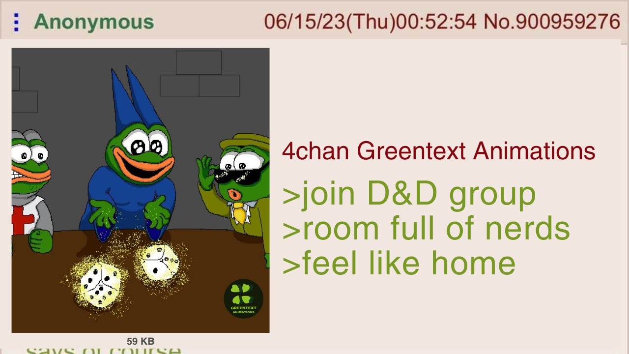 Anon joins D&D club | 4chan Greentext Animations