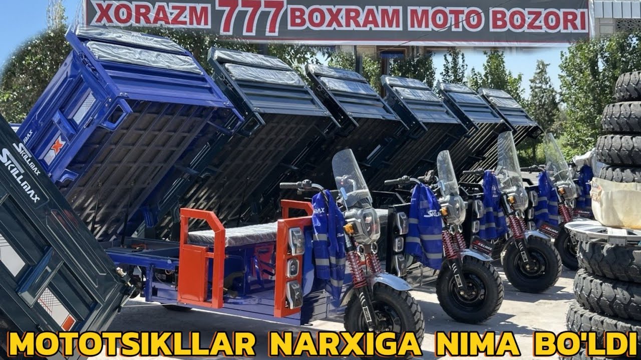 XORAZM 777 MOTOR OPTOMDA MUDDATLI TO'LOV ELEKTROMURAVEY SKUTER NARXLARI