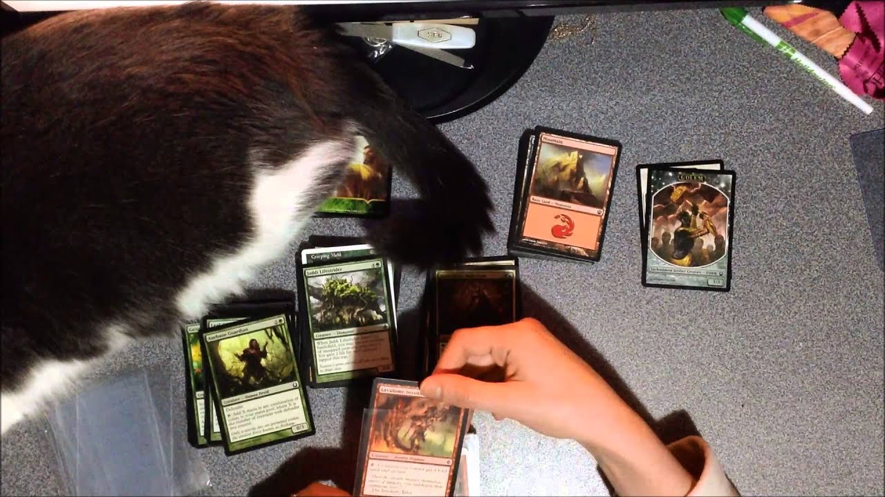 MTG for ASMR: Card Sorting: Theros, M14, and Misc.