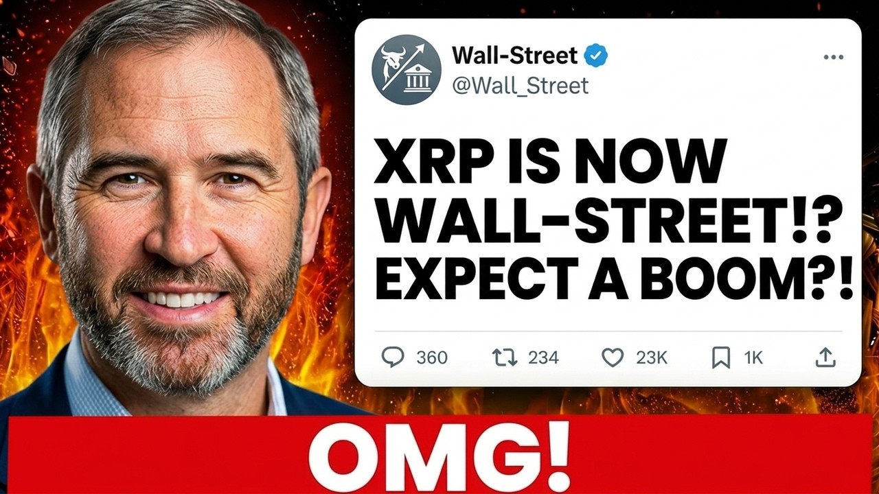 RIPPLE CEO JUST DROPPED A MEGA XRP BOMBSHELL (XRP = WALLSTREET NOW?!)