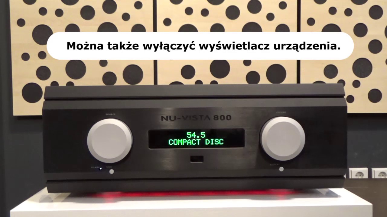 Zmiana kolor&oacute;w podświetlenia wzmacniacza Musical Fidelity Nu-Vista 800