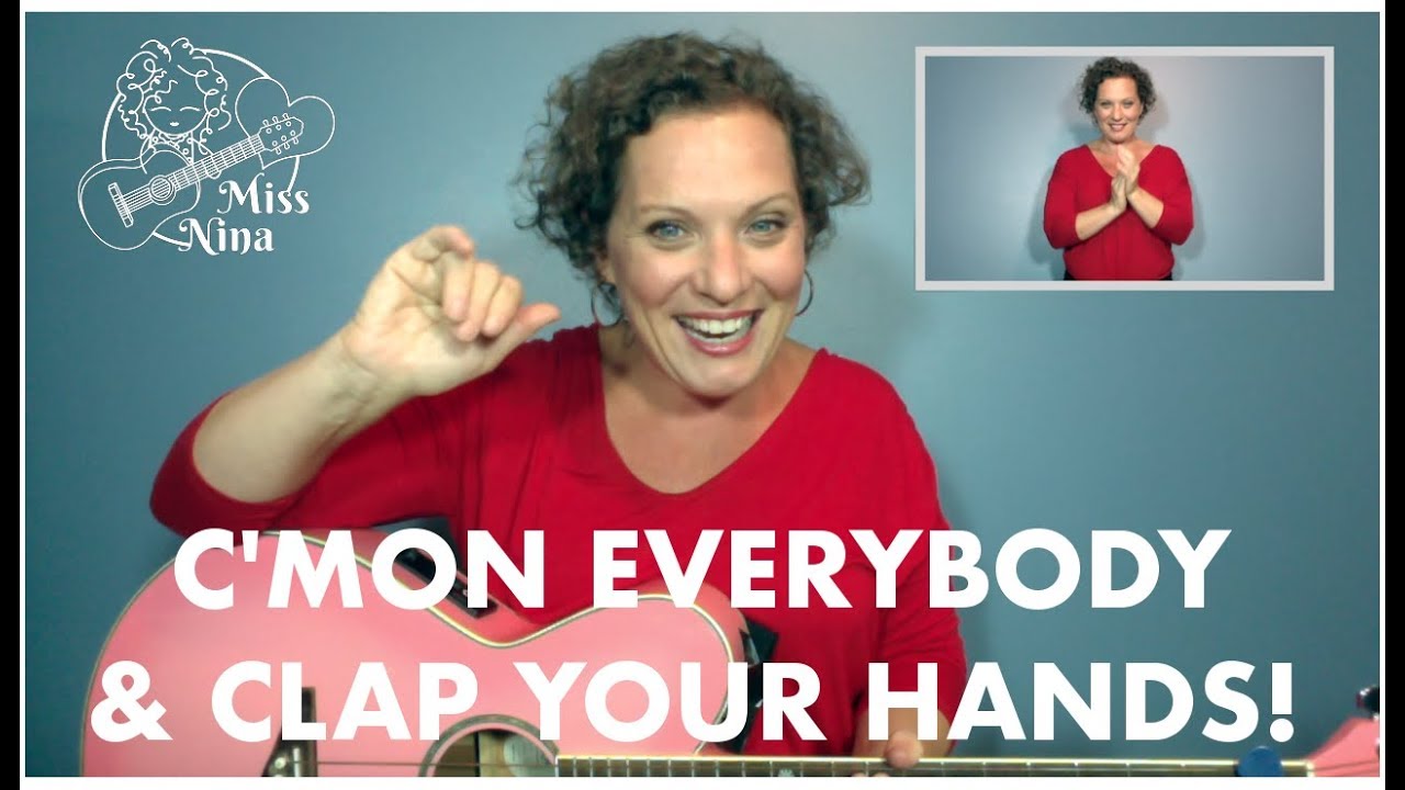 Children's Song: C'mon Everybody & Clap Your Hands - Preschool Kids Movement Song