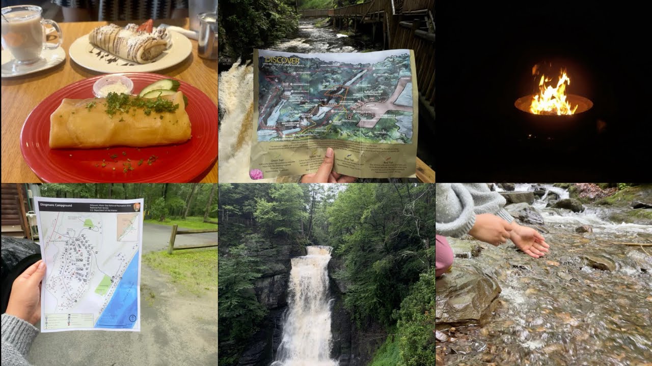 Travel Vlog  | ⛺️ 🏕️| Hiking in the mini Niagara of Pennsylvania | exploring the mini 🇨🇭 of 🇺🇸