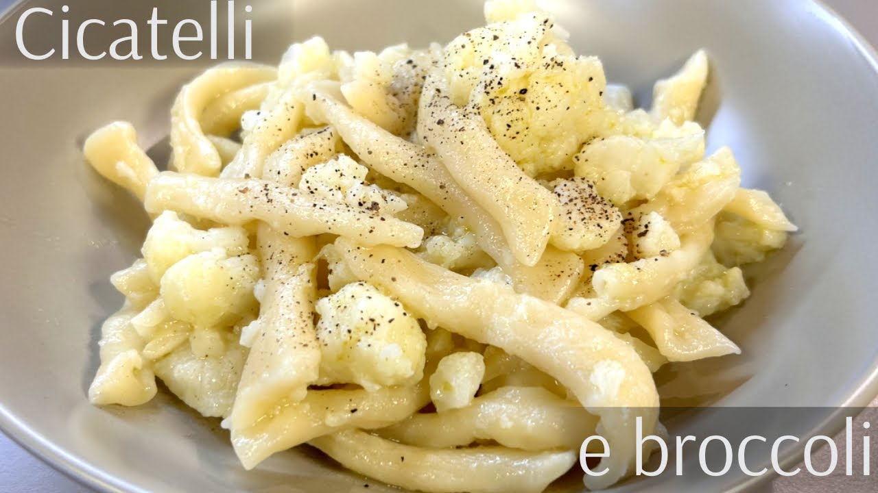 Cicatelli e broccoli. Pasta fresca pugliese buonissima con 3 soli ingredienti!