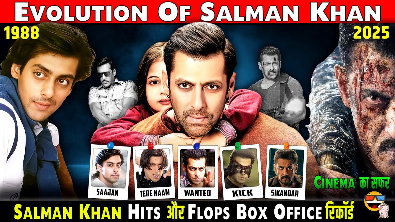 Evolution of Salman Khan (1988-2025) | ALL Hit & Flop Movies Box Office Collection | भाईजान का जलवा