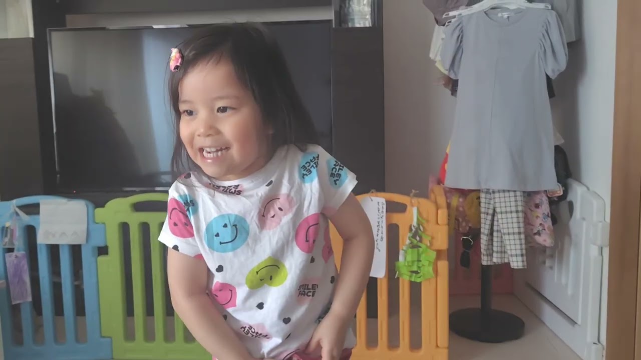 【ぽんたかおせんべい】いないいないばあ♡ゆな4歳