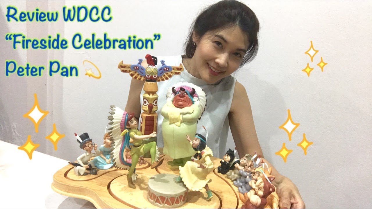 WDCC Review Peter Pan Fireside Celebration | Disney Collection Very Rare (Limited Edition)