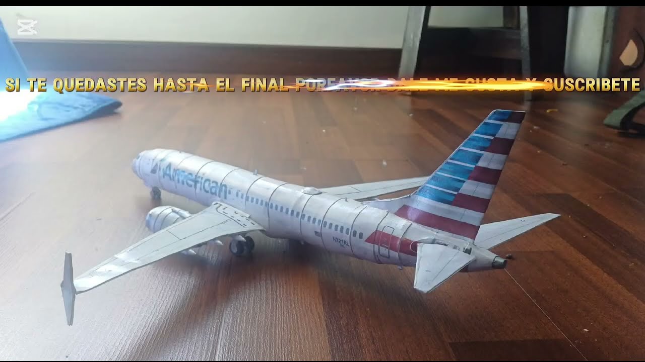 Boeing 737-max 8 de american airlines papercraft (primer video)