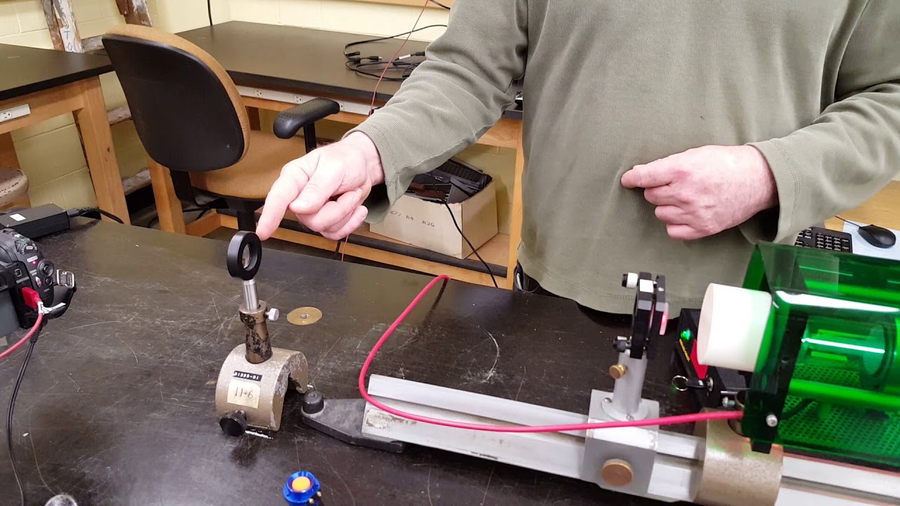 Brown University Physics Demonstration TEM Modes of a Resonant Laser Cavity