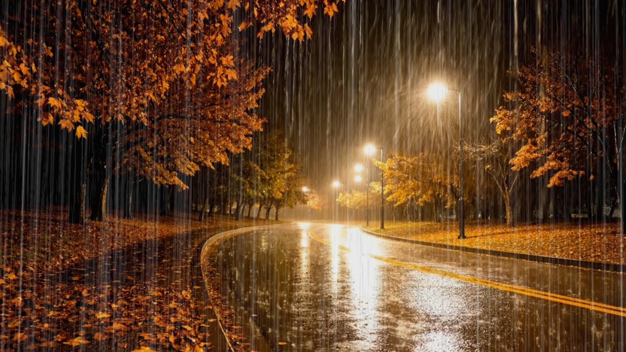 Heavy Rain Sounds for Deep Sleep | Powerful Real Rainstorm Ambience All Night (No Music) 6