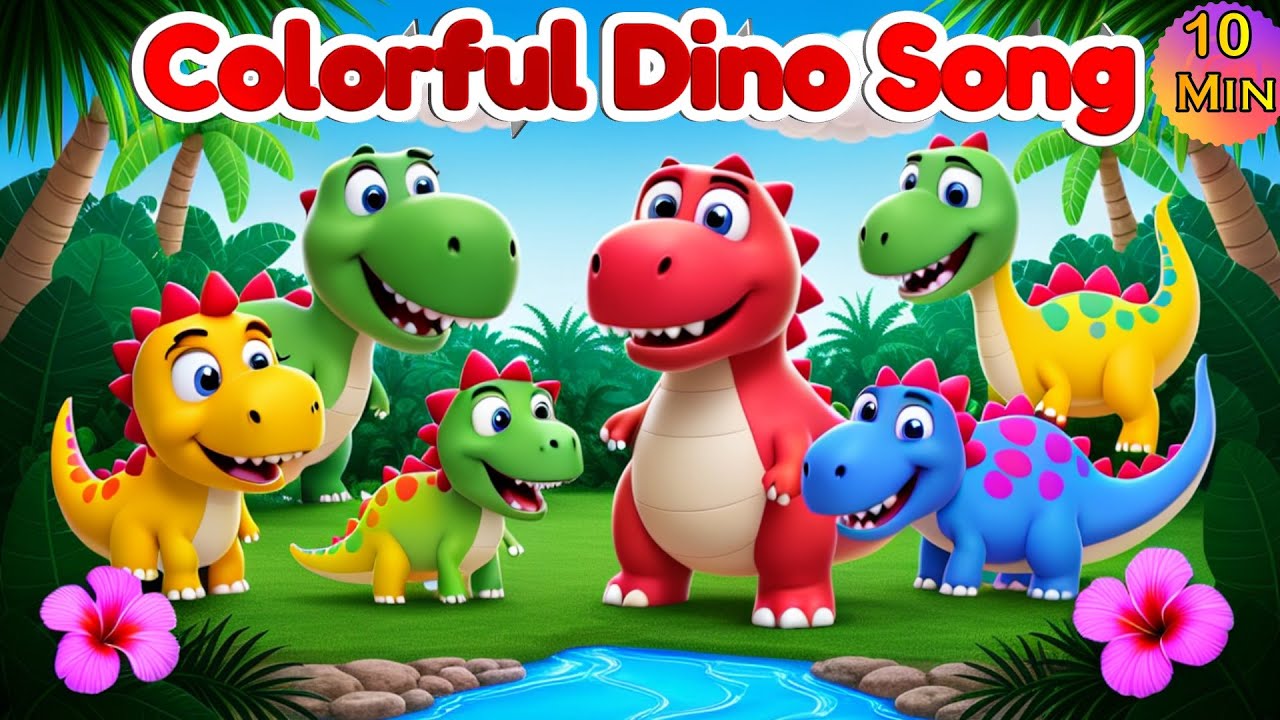 Learn Dinosaurs and Colors Songs for Kids @LittleMarvelsE-LearningDino Adventures Toddlers #funny